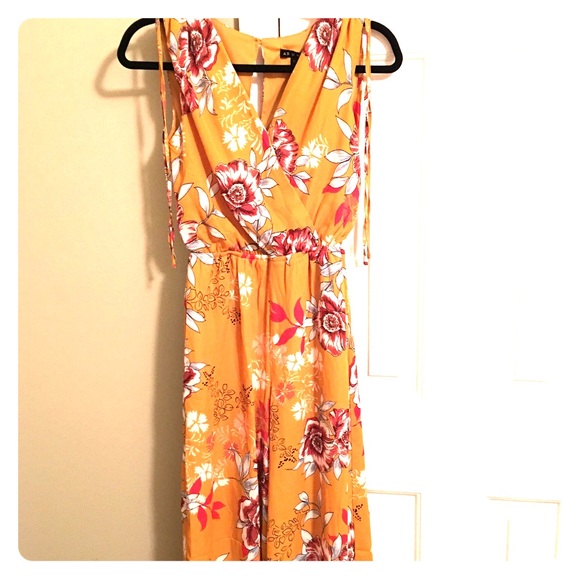 As U Wish Pants - 🌺NWT long floral romper or jumpsuit